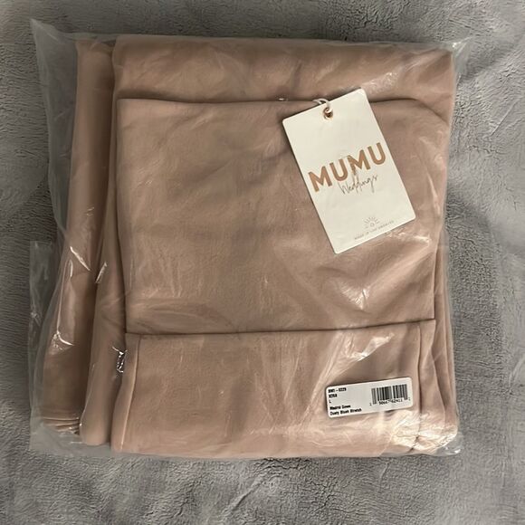Show Me Your Mumu Madrid Gown Dusty Blush Stretch‎ Size Large NWT - Picture 6 of 16